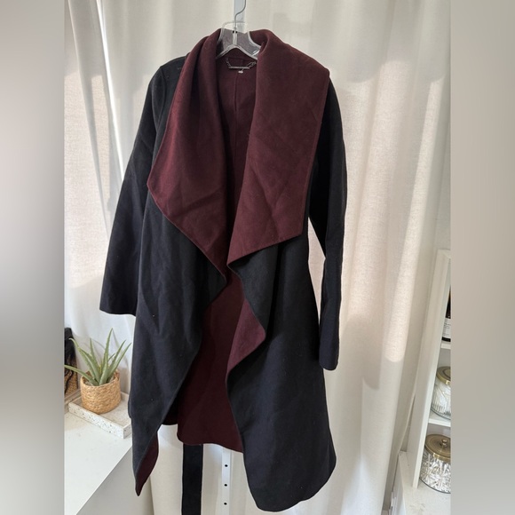 Diane vonfurstenburg reversible wool A line coat FINAL PRICE NO OFFER CONSIDERED - Picture 2 of 14